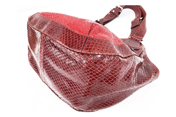 kkb9749 4 Celine Python Pvc Shoulder Bag Red