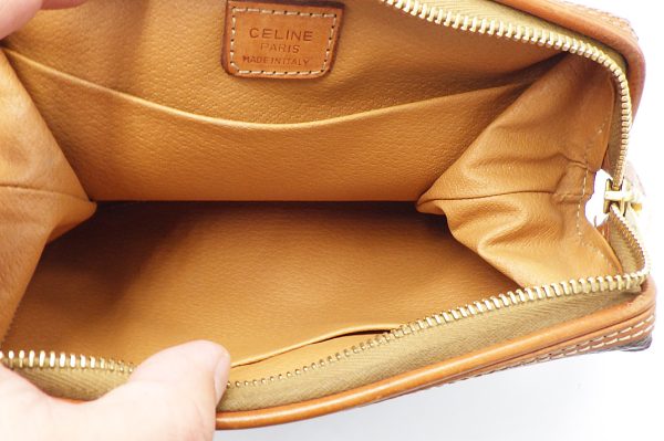 kkc273 6 Celine Macadam Hand Pouch Pvc Leather