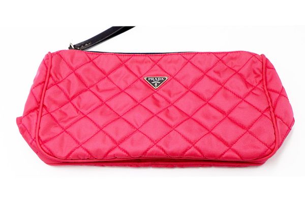 kkc6003 1 Prada Quilted Pochette Pink