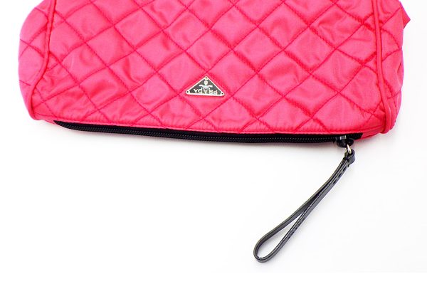 kkc6003 3 Prada Quilted Pochette Pink