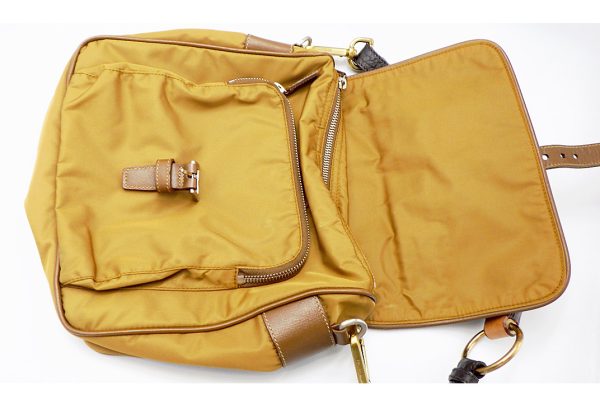 kkc6008 4 Prada Pocono Shoulder Bag Mustard