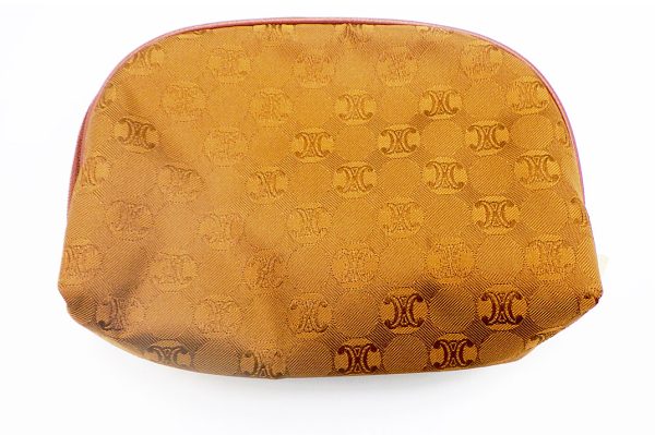 kko433 2 Celine Macadam Pouch Orange