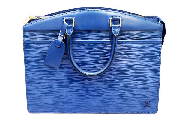 kkr7702 1 Louis Vuitton Epi Riviera Shoulder Bag Blue