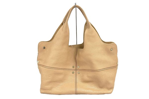 kks5826 1 Borbonese Shoulder Bag Leather Beige