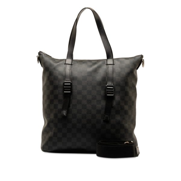 klgx057v5kz0t90u 12 Louis Vuitton Damier Graphite Skyline Shoulder Bag 2WAY Black