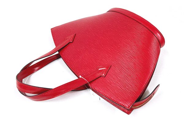 knk7625 2 Louis Vuitton Epi Saint Jacques Shoulder Bag Red