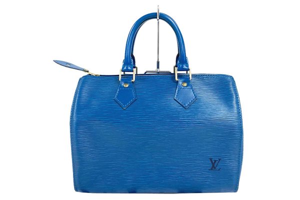 knn7337 1 Louis Vuitton Epi Speedy Handbag Blue