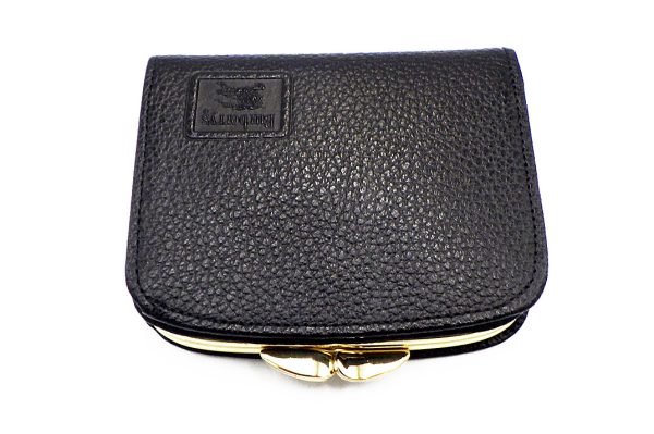 kslm57910 6 Burberry Leather Folding Wallet Black