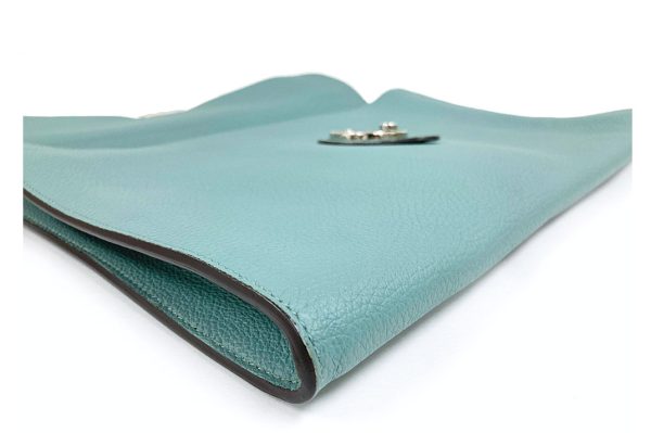 kss404 4 Gucci Heart Print Clutch Bag Aqua Green