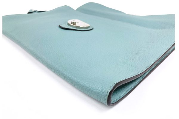 kss404 5 Gucci Heart Print Clutch Bag Aqua Green