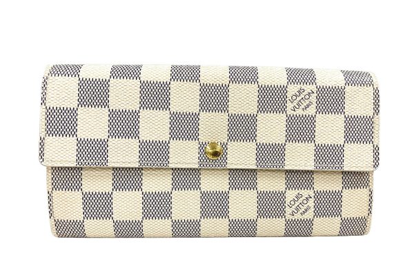 kss7541 1 Louis Vuitton Damier Canvas Portefeuille Sara Wallet