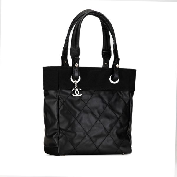 kv07e9iucaon70xt 2 CHANEL Cocomark Paris Biarritz Tote PM Tote Bag Shoulder Bag Black