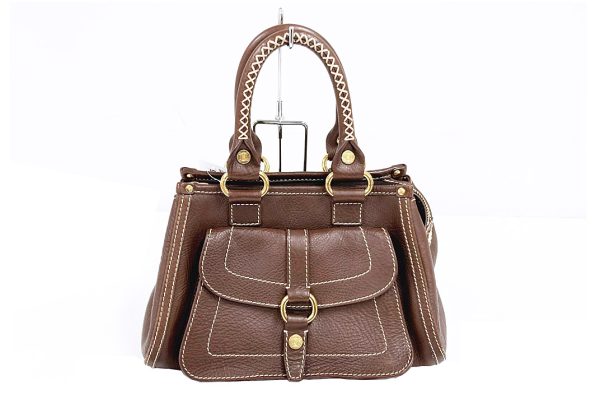 kvva5739 1 Celine Boogie Leather Bag Brown