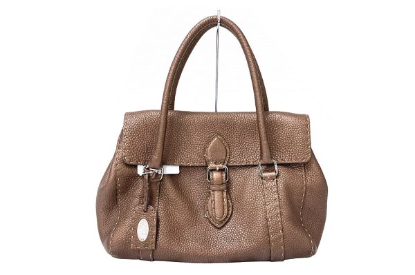 kxxp5058 1 Fendi Selleria Linda Handbag Brown