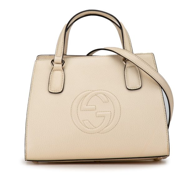 kzz7qd6bwb6mjtqb 1 Gucci Interlocking GG Soho Shoulder Bag Beige