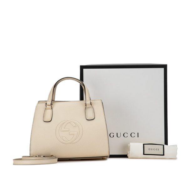 kzz7qd6bwb6mjtqb 11 Gucci Interlocking GG Soho Shoulder Bag Beige