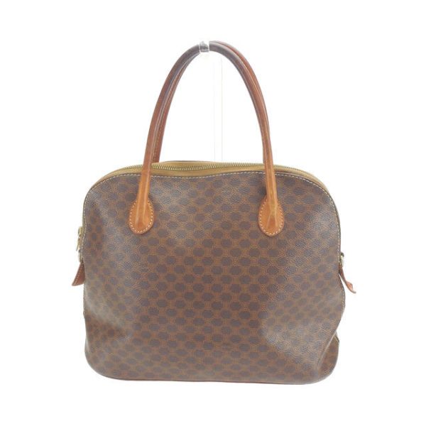 l526 Celine Handbag Macadam Brown Gold