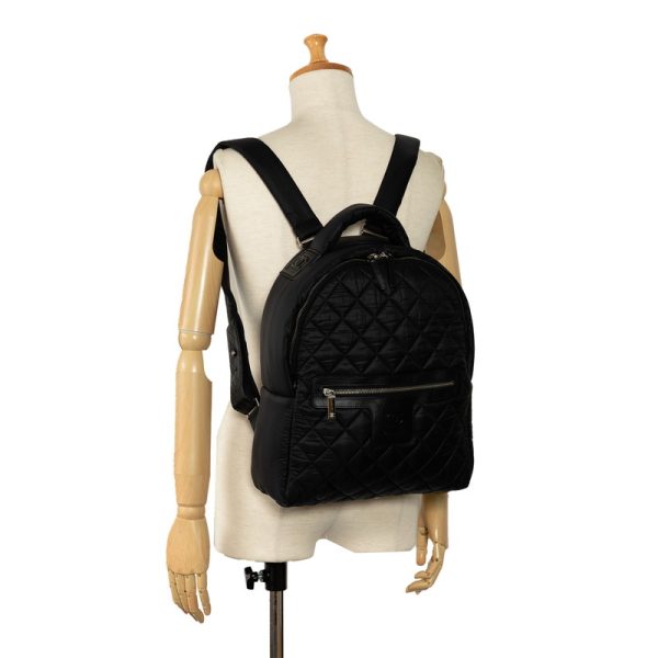 l5g43u8asxmletym 9 CHANEL Cocomark CocoCocoon Rucksack Backpack Black