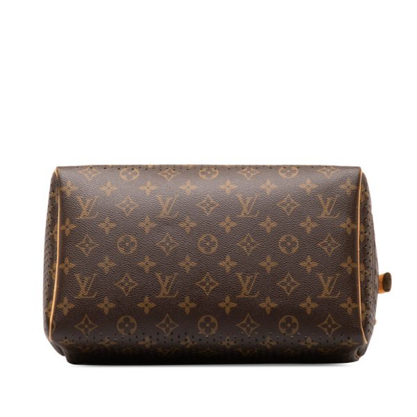 l9ok3t2xiwordqk0 4 Louis Vuitton Monogram Perfo Speedy 30 Mini Bag Brown