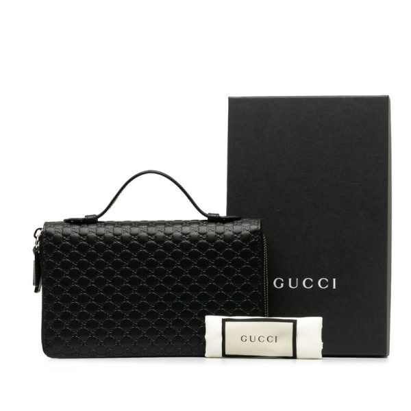 lc08i9itkgjhn1v3 11 Gucci Micro Guccisima Organizer Long Wallet Travel Case Black