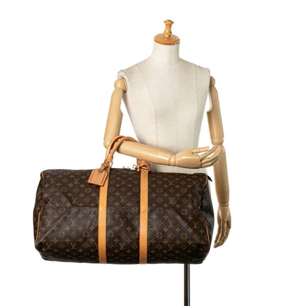 lcj1s5uiqwksbqhw 9 Louis Vuitton Monogram Keepall 55 Travel M41424 Brown