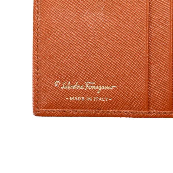 ln4tjgcamiftimun 7 Salvatore Ferragamo Gancini Bifold Wallet Brown Leather