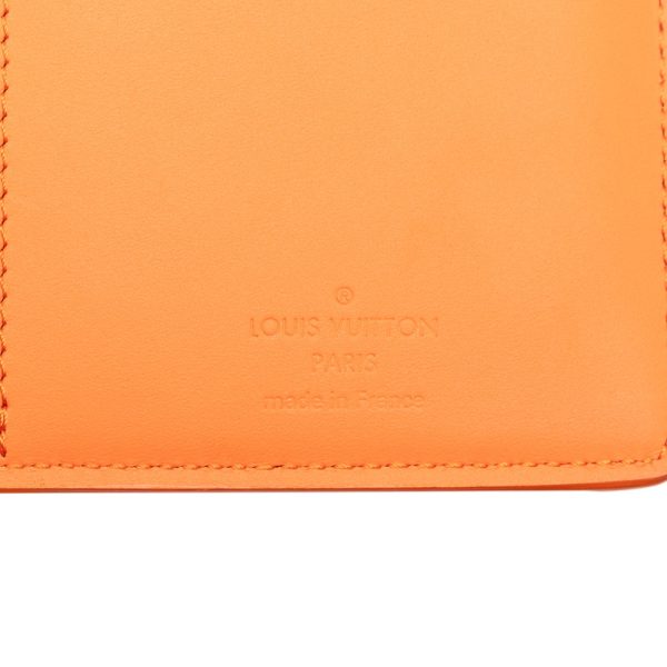 ltwsc87ydqt3hhcb 6 Louis Vuitton LV Portefeuille Brazza Wallet M81153 Orange Taurillon