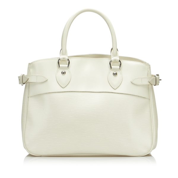 lvopmuxhvfxsu6b3 3 Louis Vuitton Epi Passy PM Handbag Yvoir White Leather