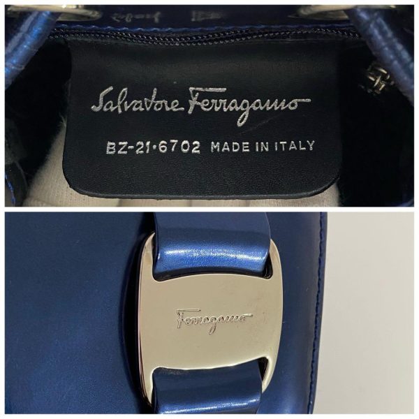 m10783723453 10 Salvatore Ferragamo Rucksack Vara Ribbon Navy