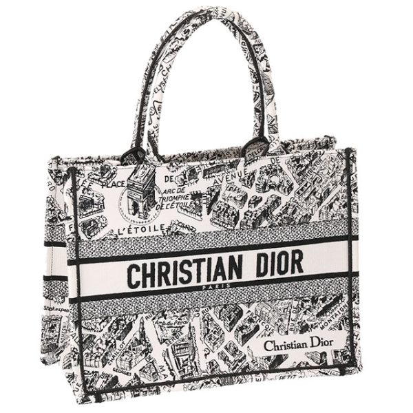 m1296 zomp 041 CHRISTIAN DIOR BOOK TOTE Medium de Paris Black