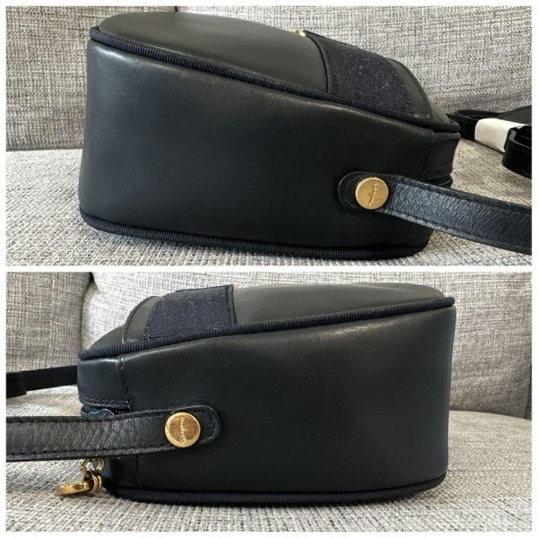 m13485853823 6 Ferragamo Shoulder Bag Rose Ribbon Navy