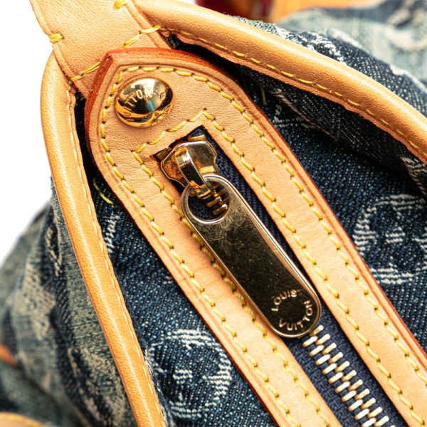 m1k3e97e61pemtfm 8 Louis Vuitton Denim Porte Epol Rayet MM M95334 Indigo Blue