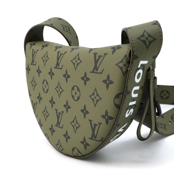 m23838 02 Louis Vuitton LV Moon Crossbody Monogram KhakiRed