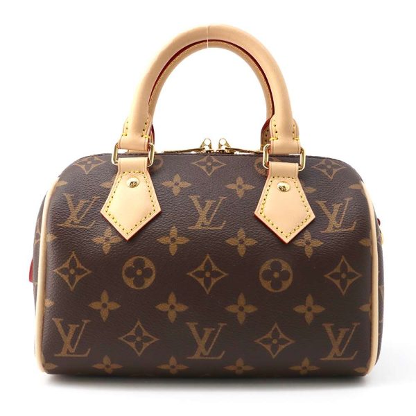 m46222 01 Louis Vuitton Monogram Speedy Bandouliere 20 Handbag RedBrown