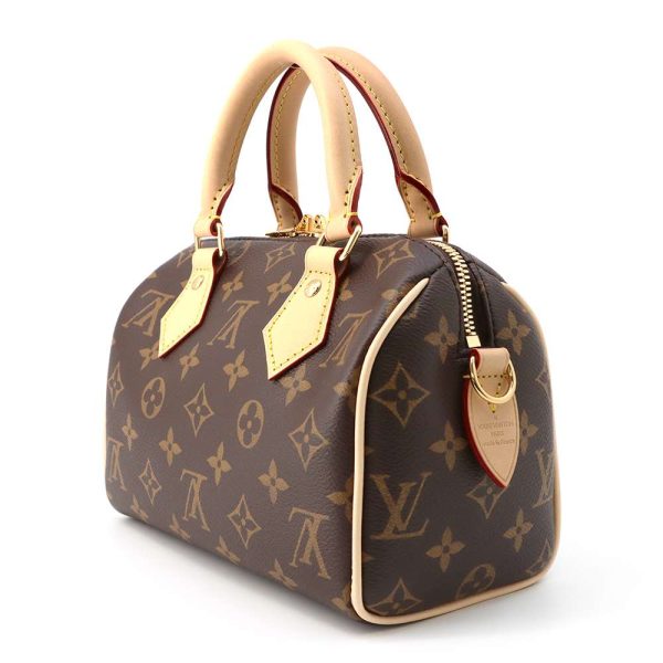 m46222 02 Louis Vuitton Monogram Speedy Bandouliere 20 Handbag RedBrown