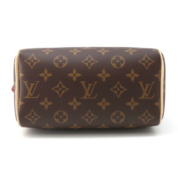 m46222 03 Louis Vuitton Monogram Speedy Bandouliere 20 Handbag RedBrown