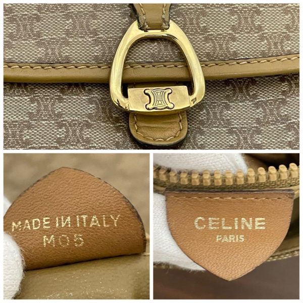 m55114449498 7 Celine Shoulder Bag Macadam Triomphe Brown Beige