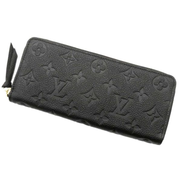 m60171 01 Louis Vuitton Empreinte Portefeuille Clemence Long Wallet Black