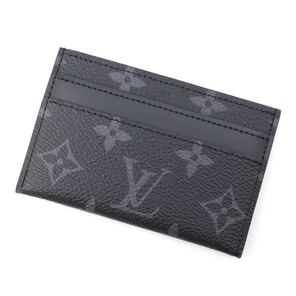 m62170 01 Louis Vuitton Porto Carte Double Card Case Monogram Eclipse