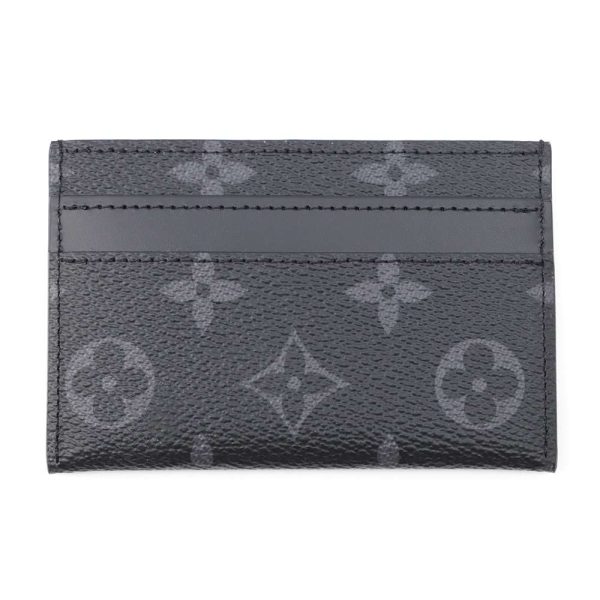 m62170 03 Louis Vuitton Porto Carte Double Card Case Monogram Eclipse