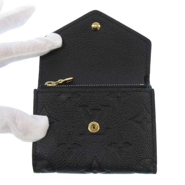 m62935 04 Louis Vuitton Portefeuille Zoet Trifold Wallet Monogram Empreinte Black