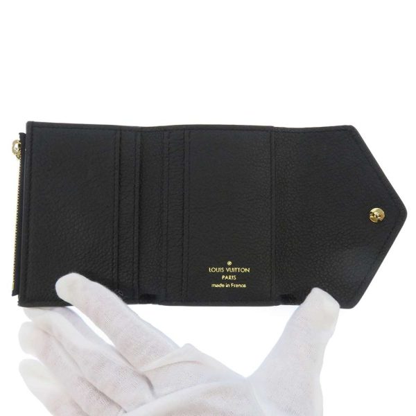 m62935 05 Louis Vuitton Portefeuille Zoet Trifold Wallet Monogram Empreinte Black