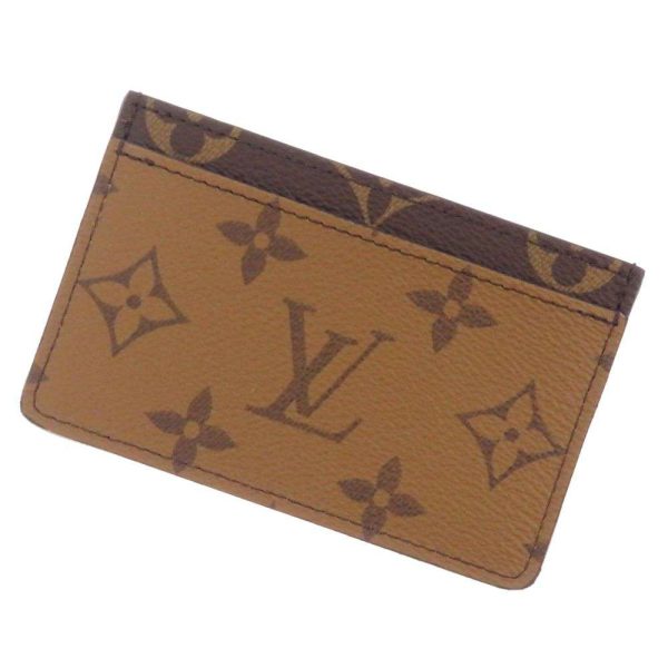 m69161 01 Louis Vuitton Porte Carte Sample Monogram Reverse Card Case