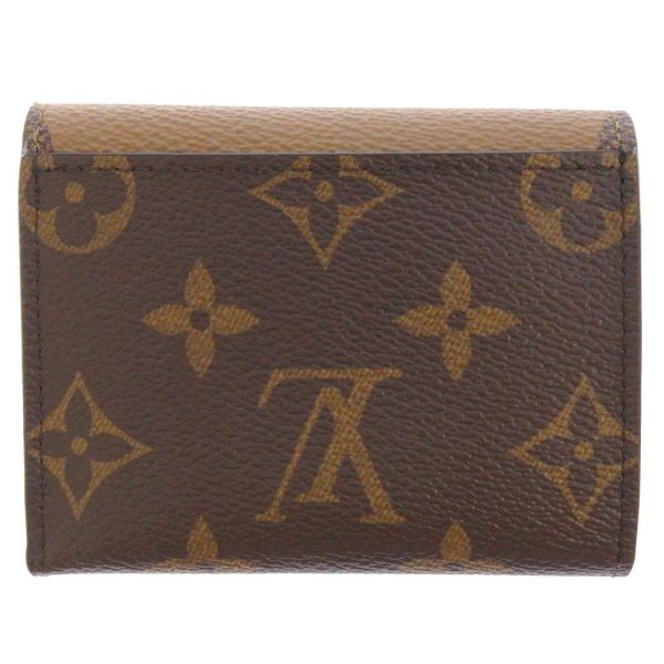 m80725 03 Louis Vuitton Portefeuille Zoe Trifold Wallet Monogram Reverse Black