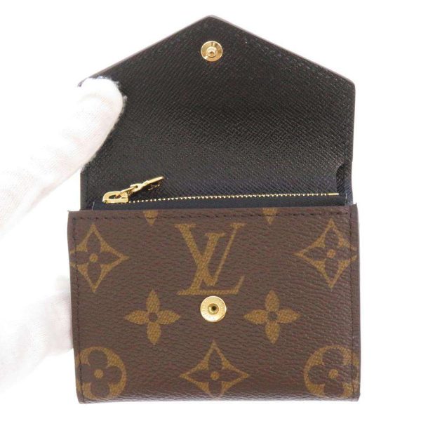 m80725 05 Louis Vuitton Portefeuille Zoe Trifold Wallet Monogram Reverse Black