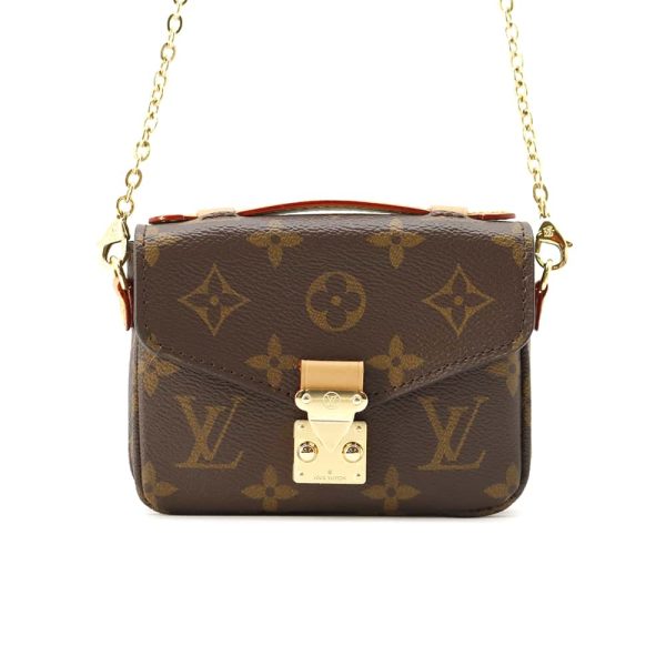 m81267 01 Louis Vuitton Micro Metis Bag Monogram Brown