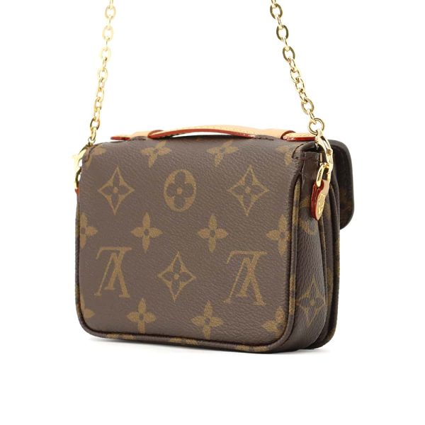 m81267 02 Louis Vuitton Micro Metis Bag Monogram Brown