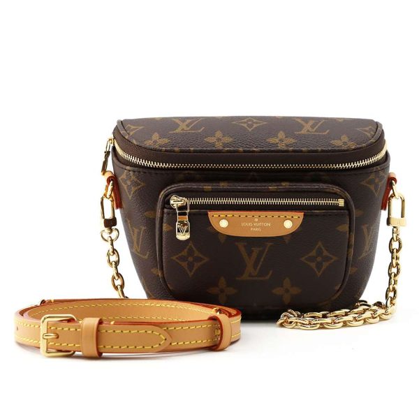 m82335 01 Louis Vuitton Mini Bum Bag Monogram Brown