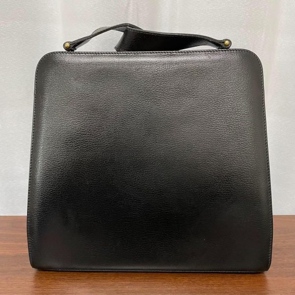 m85546279471 4 Ferragamo Shoulder Bag Gancini Leather Black