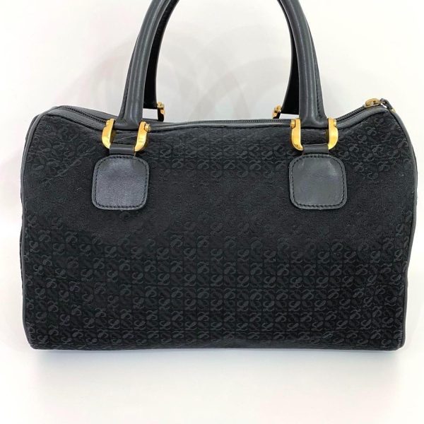 m97871317150 3 Loewe Anagram Mini Boston Bag Black